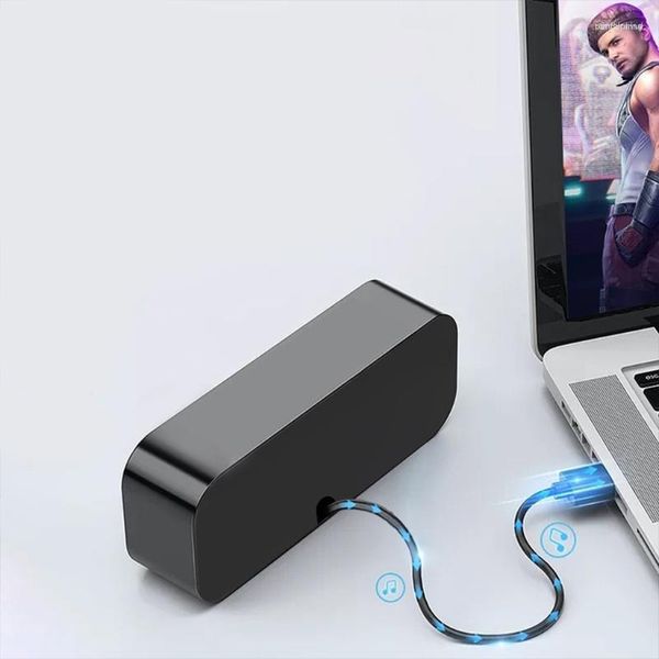 Altoparlanti combinati USB Altoparlante per computer Laptop con audio stereo Bassi potenziati Mini bar portatile Per PC Windows Desktop M5TB