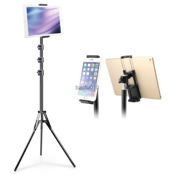 Ayarlanabilir Tripod Zemin Standı Tablet Tutucu 4-11 İnç Tablet Akıllı Telefonlar için Stand Ipad L230619 için Montaj Tembel Tutucu Braketi Desteği