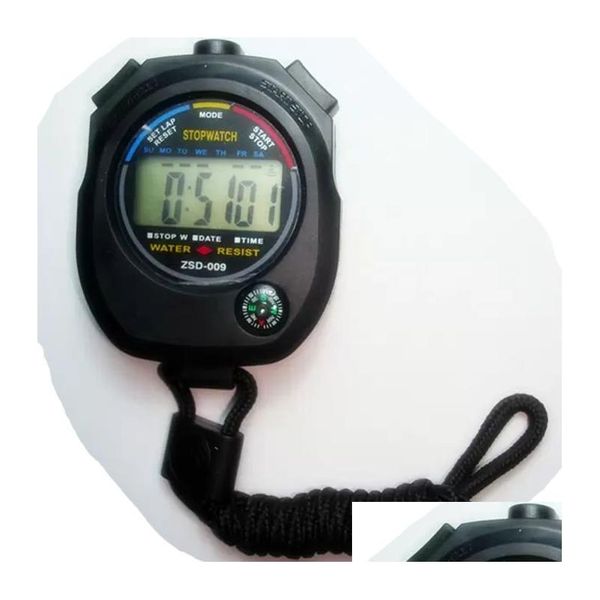 Timers Secondmeter Zsd-009 Happy Table Sports Compass Mtifunctional Timer À prova d'água Cronômetro Sport Counter Digital Running Drop De Dhndo