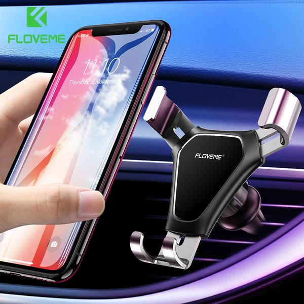 FLOVEME Gravity Car Phone Holder Air Vent Mount Supporto per telefono cellulare Supporto per telefono cellulare per auto Supporto Smartphone Voiture