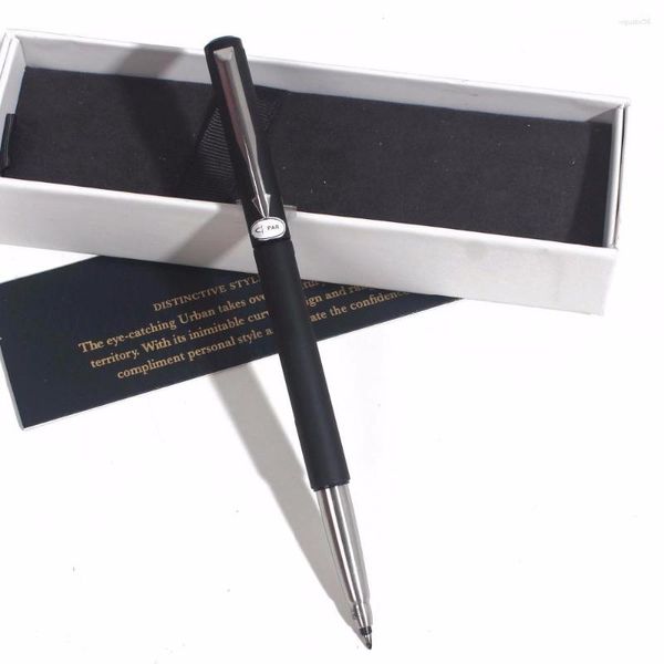 Ingenuitying RollerBall Pen Office School Ink Con confezione regalo Rullo in metallo grigio rosso nero