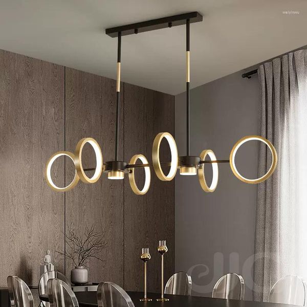 Luminárias pendentes JJC candeeiro de mesa longo estilo moderno anel simples personalidade criativa nórdico