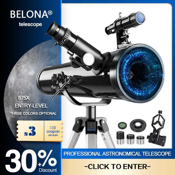 Teleskop-Fernglas 875X Rctive Tescope Astronomical Professionelles Monokular Astronomic HD für Weltraum-Sternenbeobachtung Vogelbeobachtung Kindergeschenk 76700 HKD230627