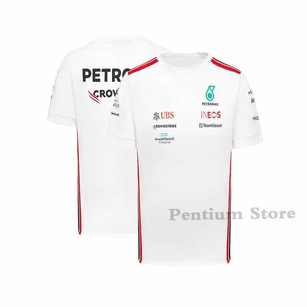 Ee0m 2023 Moda Yeni Erkek T-Shirt Formula 1 Yarış Takımı Petronas Motor Sporları Araba Hayranları Spor Yaz Hızlı Kuru Siyah Beyaz Yeşil 9zur