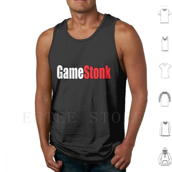 Herren-Tanktops Gamestonk Stock Market-Can't Stop Game Stonk Gme Vest Cotton Market