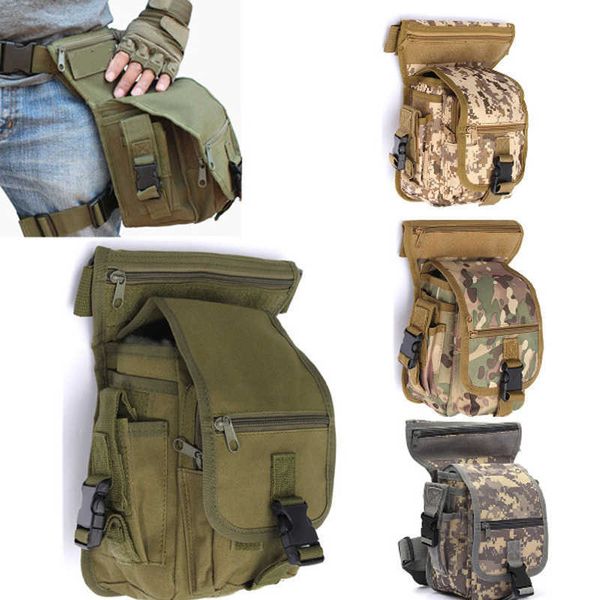 Multifunktionstaschen Taktische Drop-Beintasche Einstellbare Outdoor-Sportzubehör Gürteltasche Armee Jagd Hüfttaschen Molle Beintasche Wandern Radfahren TascheHKD230627