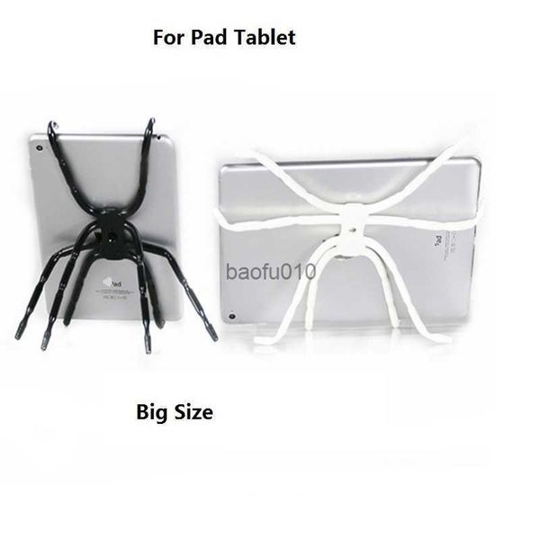 Supporto per impugnatura flessibile Spider Supporto per tablet iPad SAMSUNG HTC Phone Nero Piccolo grande per cellulare Pad L230619