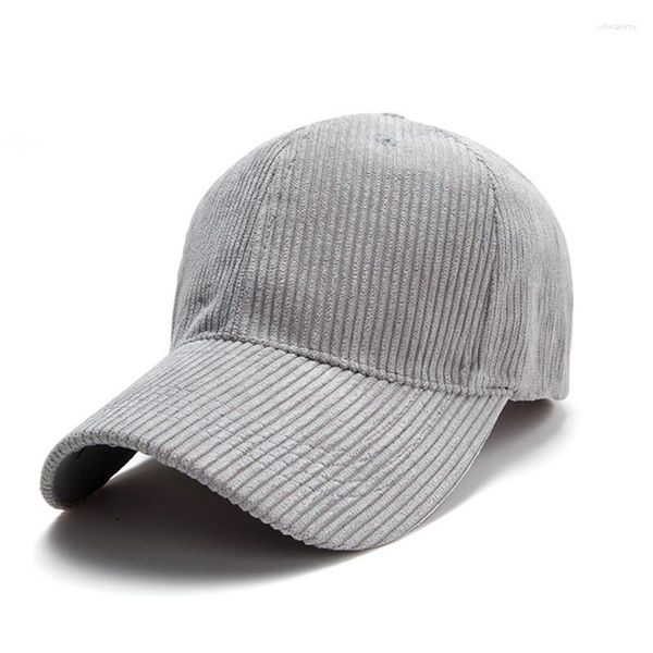 Berretti Cappello in velluto a coste Berretto con cinturino in cotone SnapBack Baseball Tinta unita Cappelli da spiaggia estivi per uomo Donna Papà Vintage