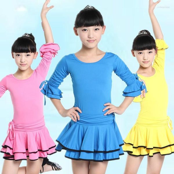 Stage Wear Child Modern Dance Dress For Practice Bambini Concorso Ginnastica Body Kids Ballet Girls 89