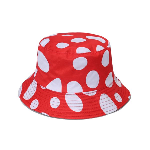 FOXMOTHER New Panama Summer Masculino Gorras Fisherman Caps Red Dot Bucket Hat Feminino 2023