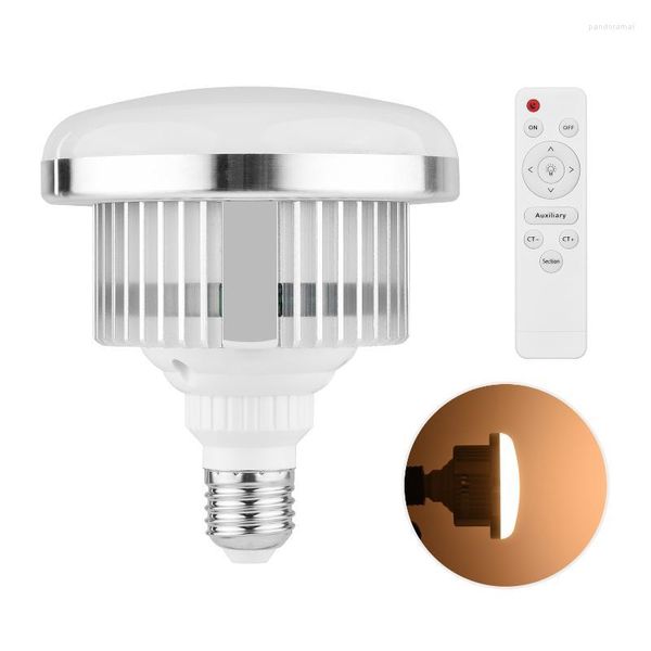 Cabeças de Flash Lâmpada de LED Luz de Vídeo Bicolor 3000K-6000K Pografia com Controle Remoto Alta Tensão AC110-235V Para Estúdio RetratoFlash FlashFlash