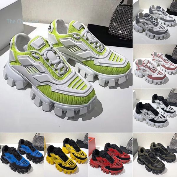 Men Women Shoes Casual CloudBust Thunder Sneakers 19FW P Camouflage Capsule Series Shoe Color Combating Aumentar plataforma Tamanho de borracha 36-46