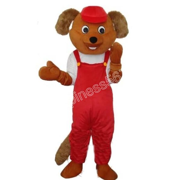 Formato adulto Super Cute Red Beaver Mascot Costume personalizzazione tema vestito operato Abito da festival di abbigliamento pubblicitario