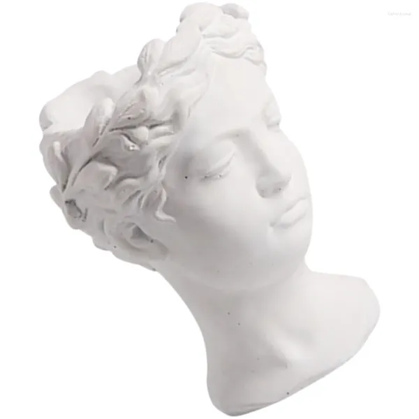 Vasi Vaso da fiori Decor Testa a forma di statua Vaso Nordic Resin Home Human Sculpture Planter