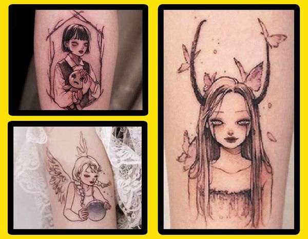 Supplimentos 10 Padrões/Definir Tatuagem Temporária Reutilizável Modelo de Pintura Corporal de Airbrush Desenho de Tamanho Grande Ste121