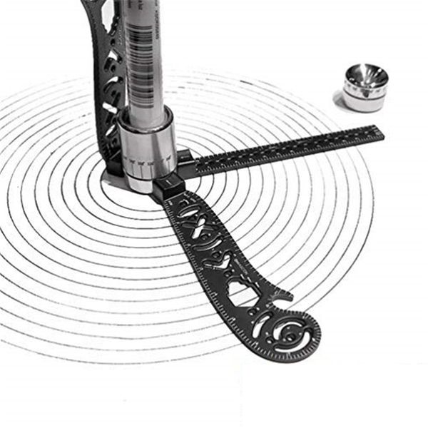 Altri accessori da scrivania Disegno multifunzionale Righello Mappa magnetica Goniometro Strumenti per cucire Cerchi Bussola Piega Misura Sarti Modello Forniture per studenti 230627