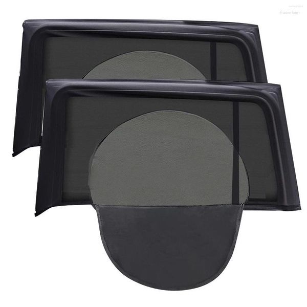 Coprisedili per auto 2 pezzi Sun per parabrezza Auto Zipper Side Window Shade Accessori da viaggio Tenda a rete universale