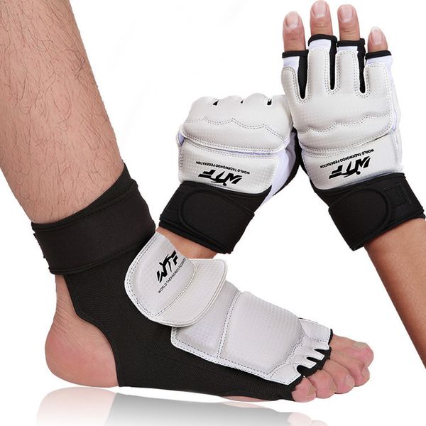 Altri articoli sportivi Guanti Taekwondo Protezione del piede Scarpe Taekwondo Calzini del piede MMA WTF Protezione del piede della mano del bambino adulto Guantoni da boxe mezze dita 230627