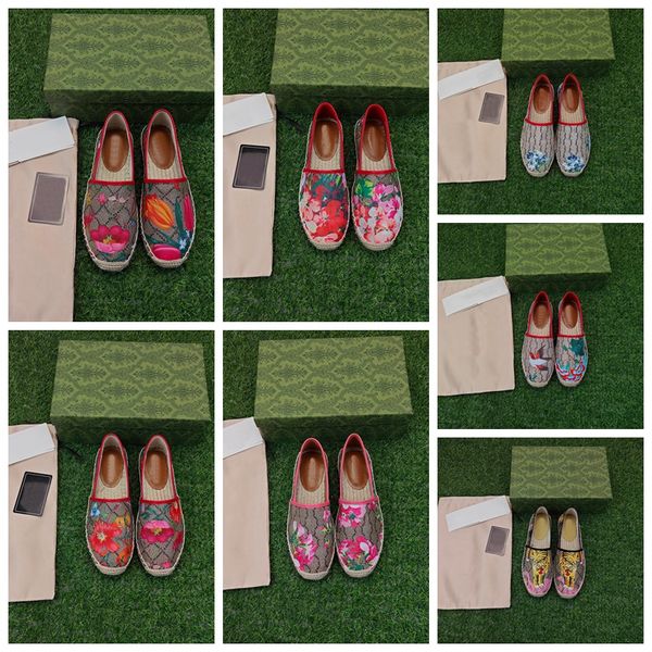 Moda feminina Sapatos alpercatas 20mm flor denim azul branco multicolorido sapatos causais espadrilles de lona de dedo aberto mules