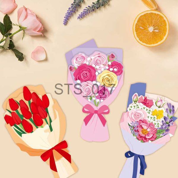 Kleiderbügelständer, 5 Stück, Geschenkkarten, Hochzeitseinladungen, Grußkarten, Schleierkraut, getrocknete Blumen, handgeschriebener Segen, Geburtstag, Dankeschön, Umschlag x0710