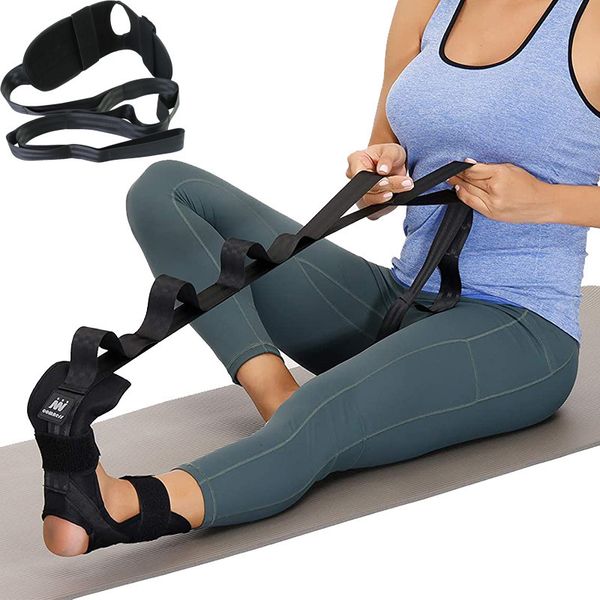 Fasce di resistenza Yoga Stretching Strap Estensione del legamento Cinturino fitness Leg Pull Band Donna Uomo Piede Stretching Esercizio Cinturino regolabile 230626