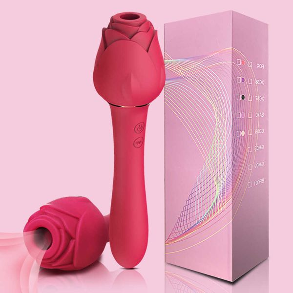 Vibradores Powerful Rose Vibrator for Women Clitoris Mamilos Clit Sucker Vacuum Stimulator Dildo Female Sex Toys for Adults 18 230626