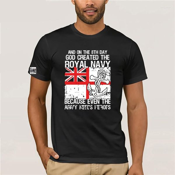 Camisetas femininas God Created The Royal Navy Military Shirt