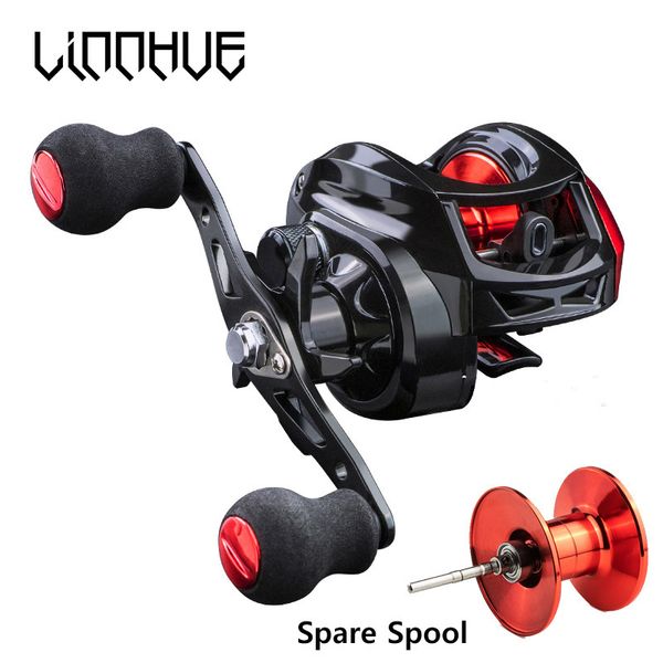 Carretilhas de arremesso LINNHUE Carretilha de arremesso 6.3/7.2 1 8KG Max Drag Fishing Reel Para robalo no ambiente oceânico 48 horas Acessórios de pesca de carretel 230627