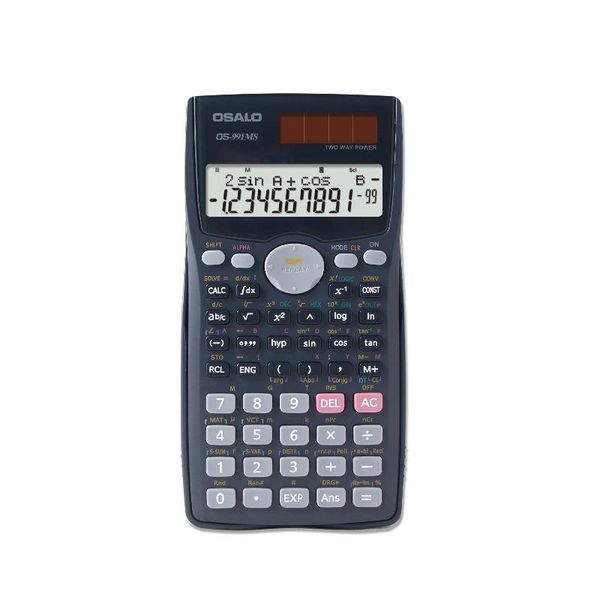 Calculadoras 991ms Calculadora de função 401 Funções Teste de exibição de linha dupla usando equações Os alunos calculam