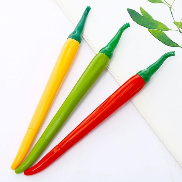 PENS 36 pezzi giapponese Chili Kawaii Penne Red Hot Pepper Gel Stationery Funny Blue BallPoint Journal Oggetto Oggetto Prodotto oggetto Prodotto