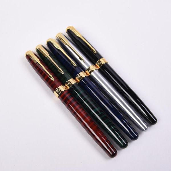Ручки 5 шт./Лот Baoer 388 Golden Arrow Clip Rollerball ручка 5 разные цветные шариковые ручки
