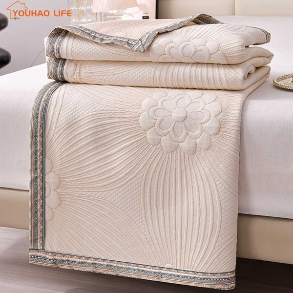 Set di trapunte Trapunte trapuntate per coperte estive con cuciture jacquard lavorate a maglia premium - Grado materno e infantile di qualità di classe AHKD230627