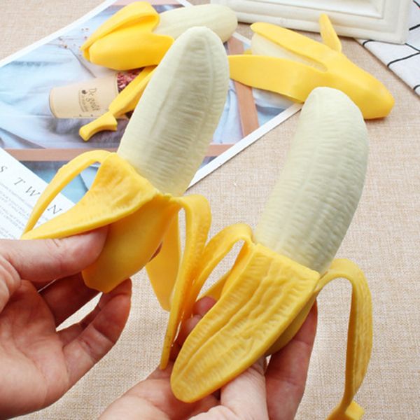 Lustige Spielzeuge Zappeln Nette Parodie Peeling Banane Squish Antistress Stress Relief Dekomprimieren Squeeze Streich Tricks Kinder Spielzeug für Geschenke 230628