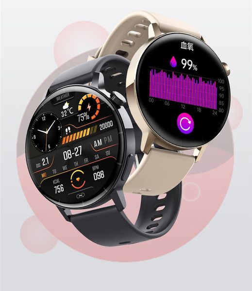 Novo F67S 3-generationGlucose Blood Watch Smart Watch Bluetooth Chamada Luz Vermelha Oxigênio no Sangue Pressão Arterial Frequência Cardíaca Temperatura Corporal HRV