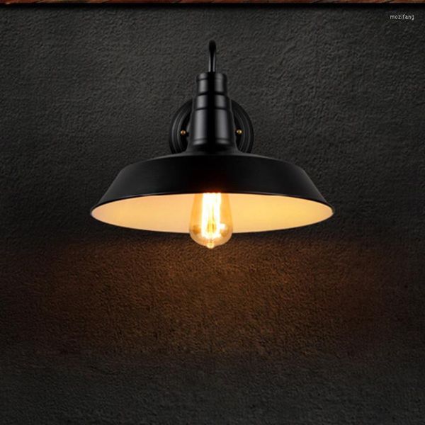 Luminária de parede moderna vintage loft ajustável industrial vento metal luz retrô e27 latão estilo country luminárias