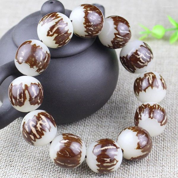 Strand Double Side Lotus Flower Bodhi Prayer Beads Bracciali per donna Uomo Bracciale Gioielli Regali Stile vintage 032