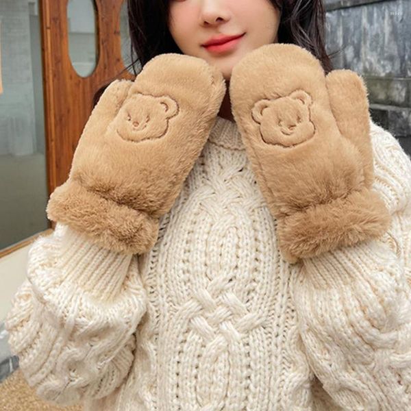 шарфы 2 шт./компл. шарф перчатки подарок дамы корейский стиль девушки плюшевые варежки