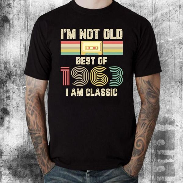 Herren T-Shirts Vintage I'm Not Old I Am Classic Of 1963 Shirt Männer Frauen Retro In 1972 T-Shirt Premium Baumwolle Geburtstagsgeschenk TeeShirt