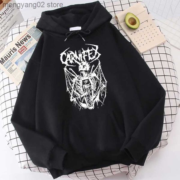 Herren Hoodies Sweatshirts Langarm Hoodie Harajuku Y2k Männer Frauen Hoodie Mode Gothic Skelett Druck Ästhetisches Sweatshirt Koreanischer Stil Y2k Kleidung T23628