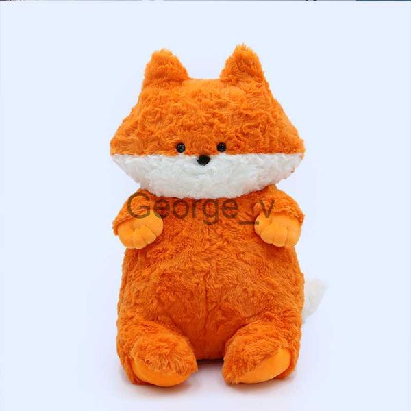 Animali di peluche ripieni 45 cm Fluffy Cute Fox Cuscino morbido per animali di peluche Cuscino Kawaii Anime Volpi Peluche Giocattoli per bambini morbidi per ragazze Ragazzi Regali per bambini J230628