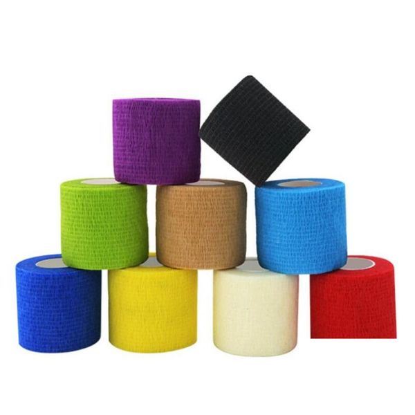 Altri articoli per la cura della salute Nastro avvolgente 4.5M Elastoplast per cuscinetti di supporto per ginocchia Dito caviglia Shoder Fasciatura elastica autoadesiva Maniglia Ta Dhw6T