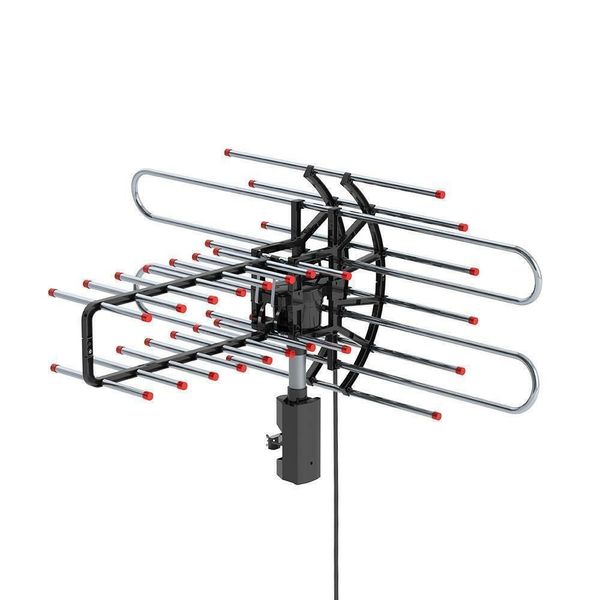 480 milhas de antena de TV externa amplificada motorizada HD TV 1080P VHF/UHF 360°