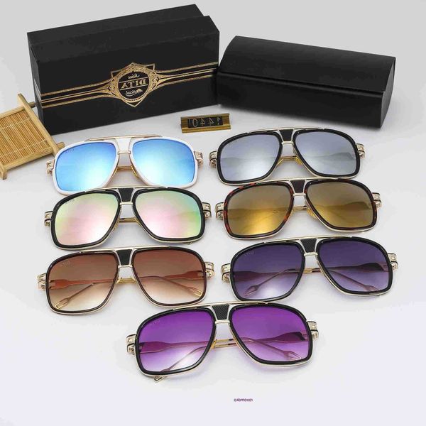 Óculos de sol Dita, óculos de sol, óculos de designer óculos de ponte dourada sem moldura polarizador quadrado de quatro estações de casais de óculos de sol UV400 oj70