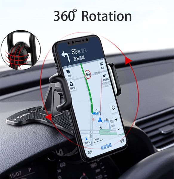 2022 novo HUD ajustável suporte de telefone para painel de carro GPS suporte para clipes de carro número de estacionamento para iPhone celular suporte para carro