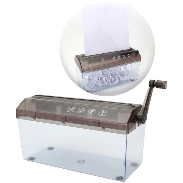 Shredder Mini A4 Paper Shredder Dokumente Schneiden von Handkurbel Handbuch Shredder für Büro Notizen Rechnungen Quittungen