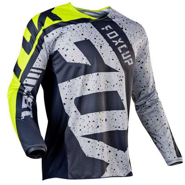 Мужские футболки 2022 Downhill Jerseys Fox Cup Mountain Bike MTB Shirts Offroad DH Мотоцикл Мотокросс Спортивная одежда Гоночный велосипед Одежда для велоспорта