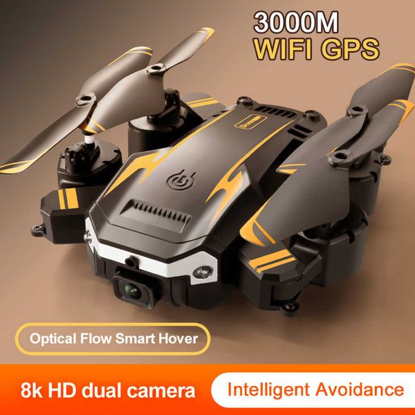 Akıllı İHA Drones 5G GPS 8K Profesyonel HD Hava Fotoğrafçılığı Engellerden Kaçınma Quadcopter Helikopter RC Mesafe 3000M