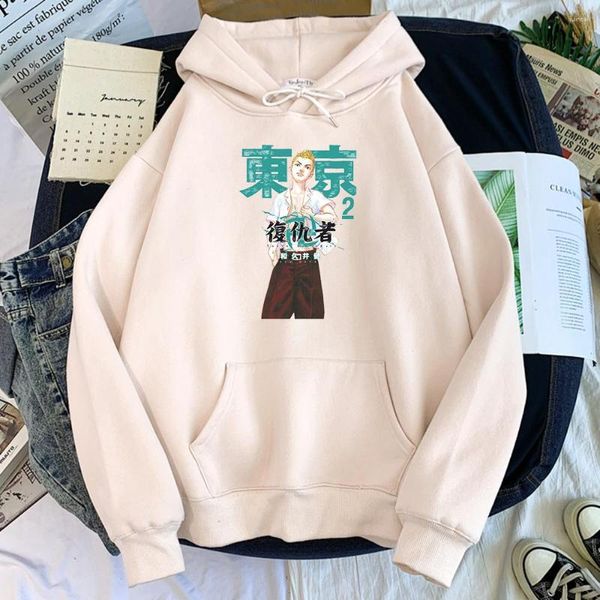 Felpe con cappuccio da uomo Felpa con cappuccio da uomo Anime Tokyo Revengers Personaggi manga Stampa Manica lunga Uomo O-Collo Sport Oversize Confortevole Donna Felpa con cappuccio