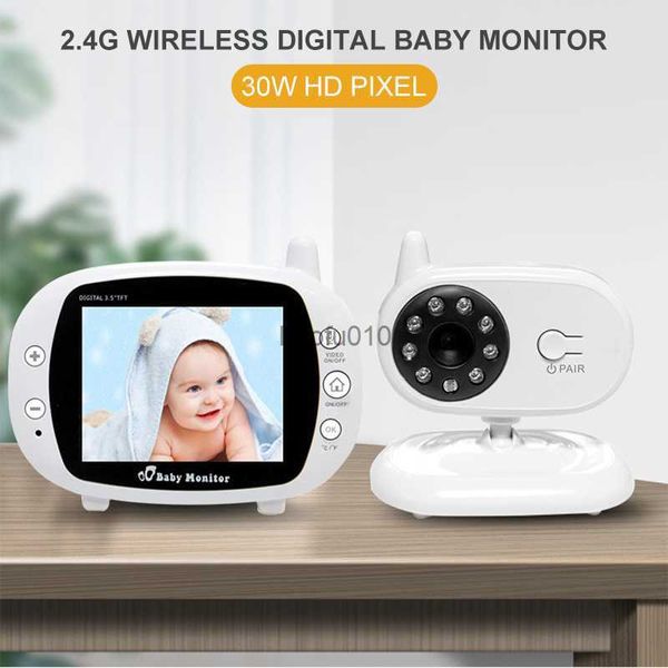 Startseite 3,2-Zoll-Wireless-Video-Farb-Babyphone Hochauflösende Baby-Nanny-Überwachungskamera Nachtsicht-Temperaturüberwachung L230619