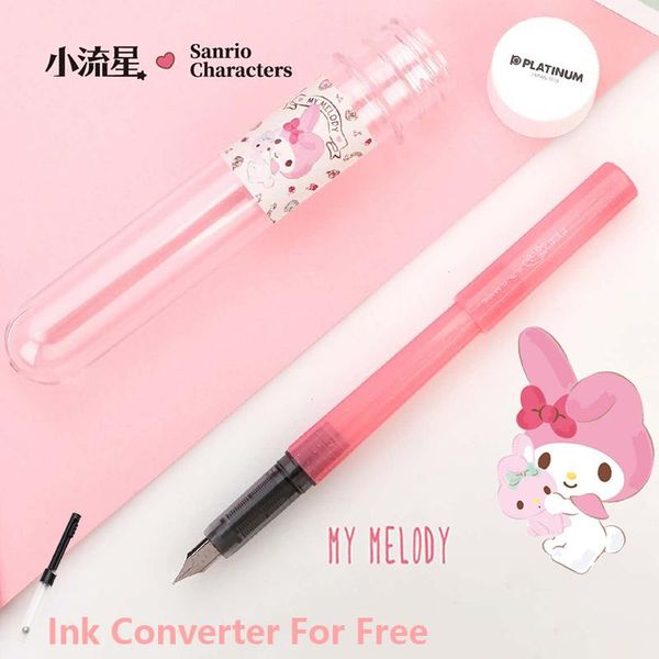 Pens Japan Platinum Meteor Fountain Pen Limited f Tipp klare Kalligraphie Ink Pen mit Box Kitty Kawaii Briefpapier Geschenk